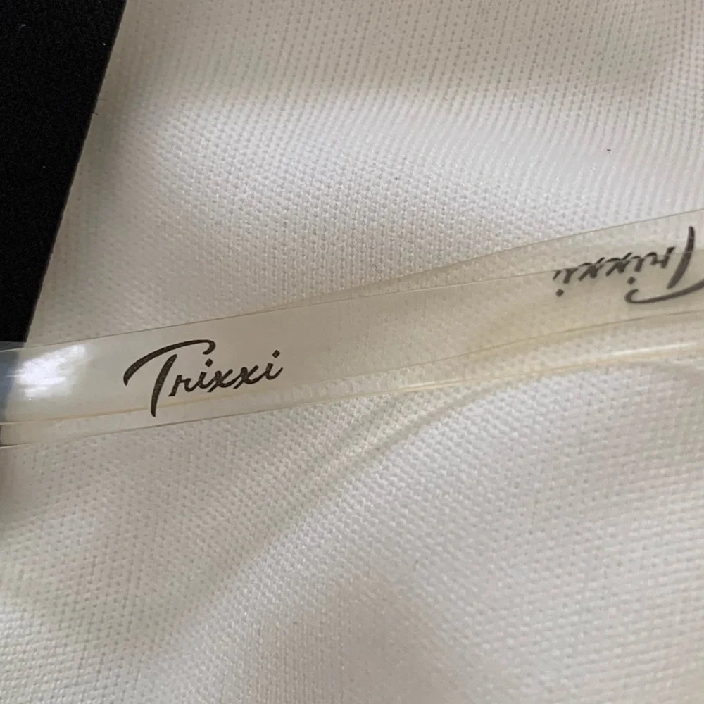 Trixxi Dress Juniors M White Cream Cut Out Back Lined Lace Adjustable Straps - Picture 16 of 16